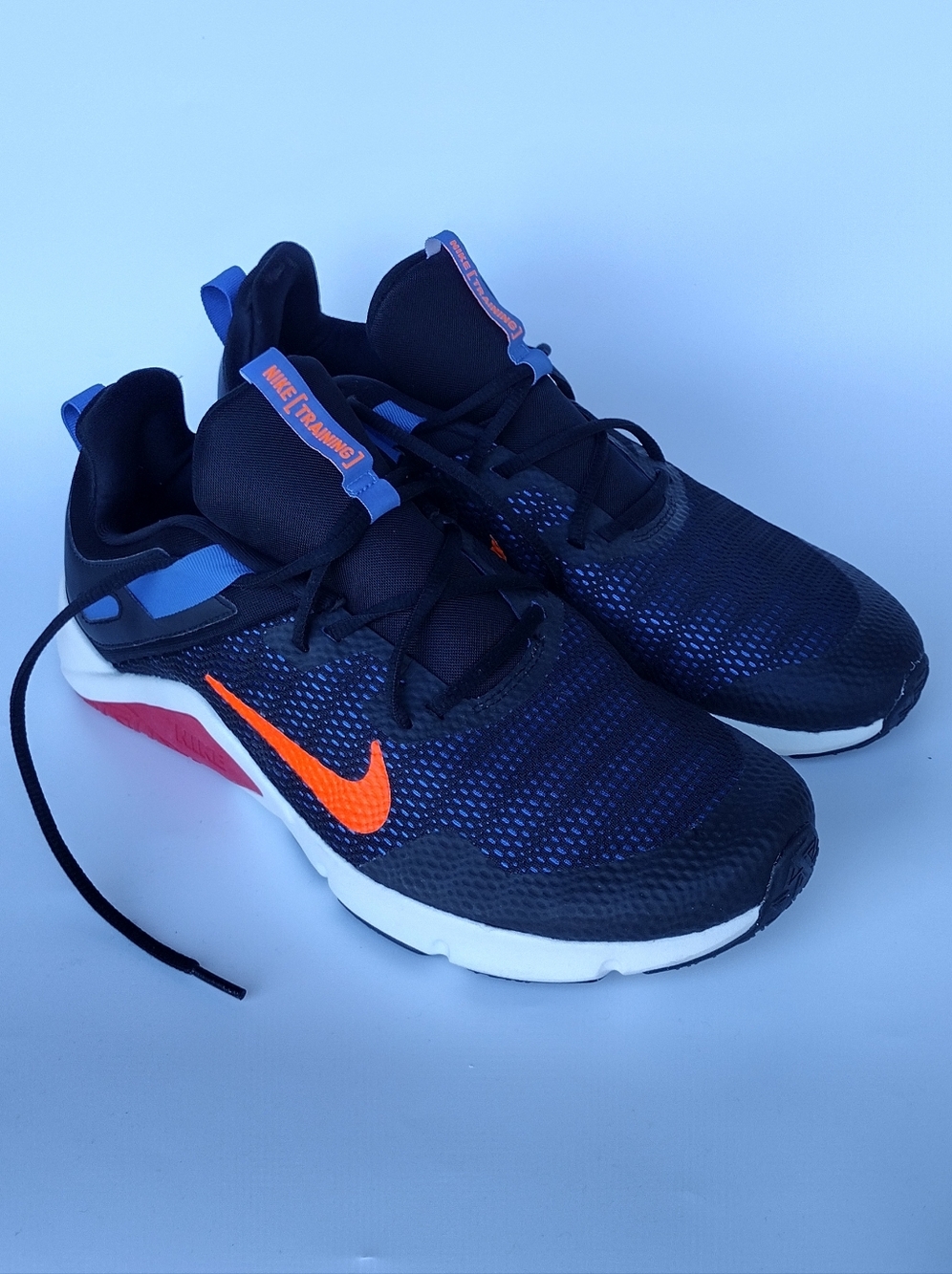 Nike Legend Essential  Running Gym CD0443-003 Black Blue Orange Mens 11.5